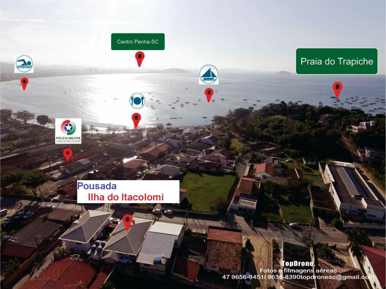 Pousada Ilha Do Itacolomi Penha  Exterior foto