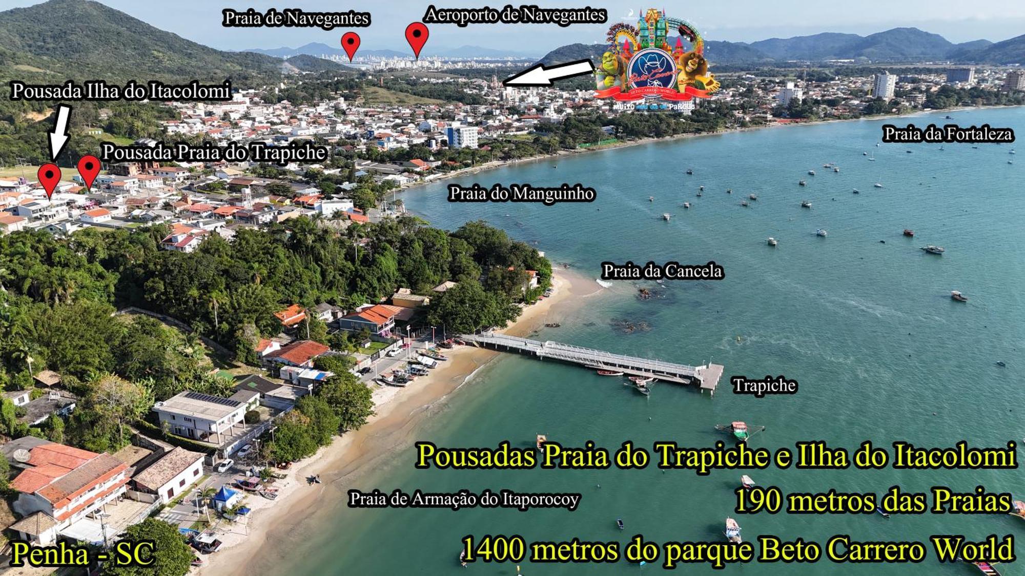 Pousada Ilha Do Itacolomi Penha  Exterior foto